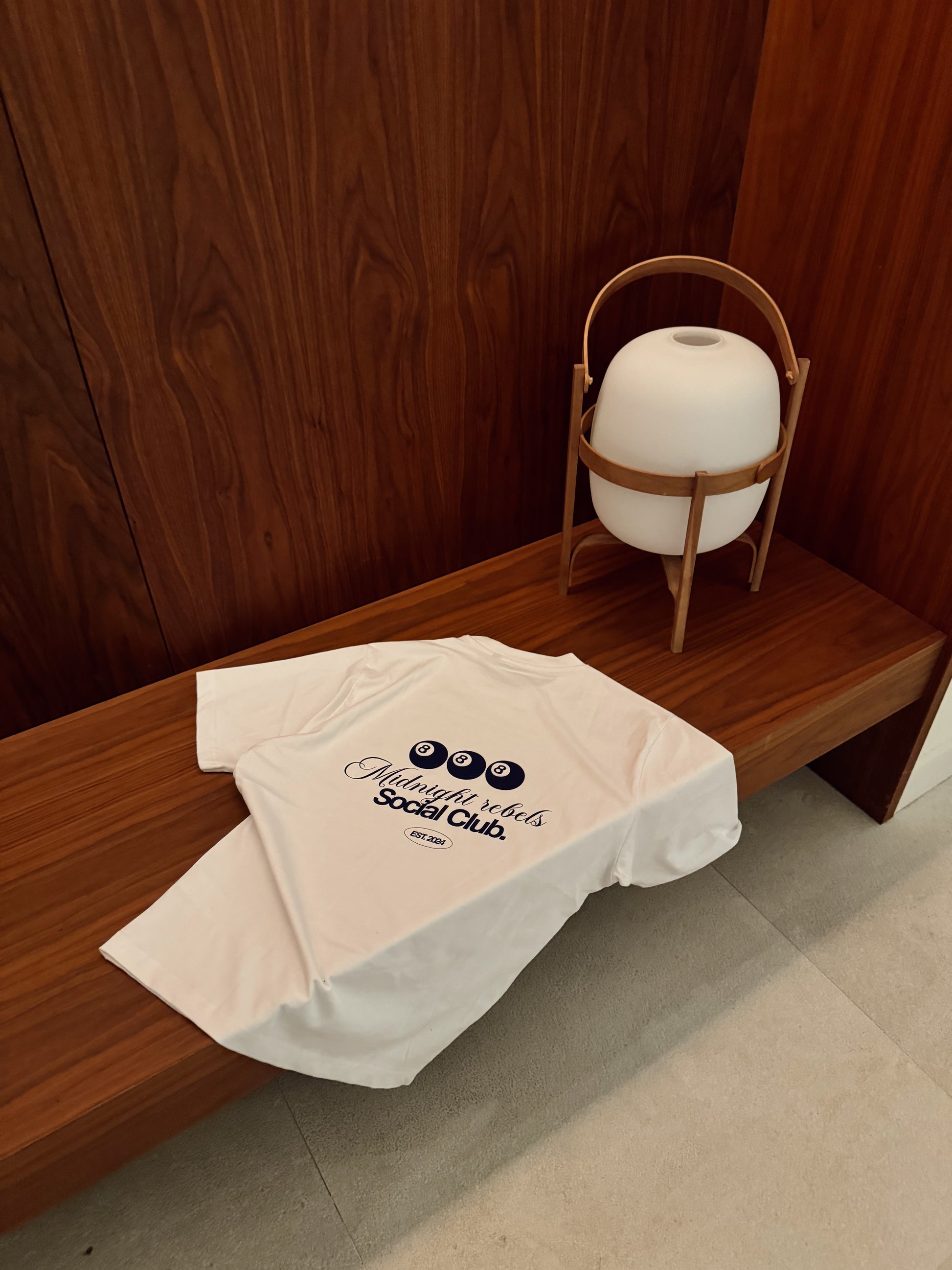 Camiseta Blanca Midnight Rebels Azul