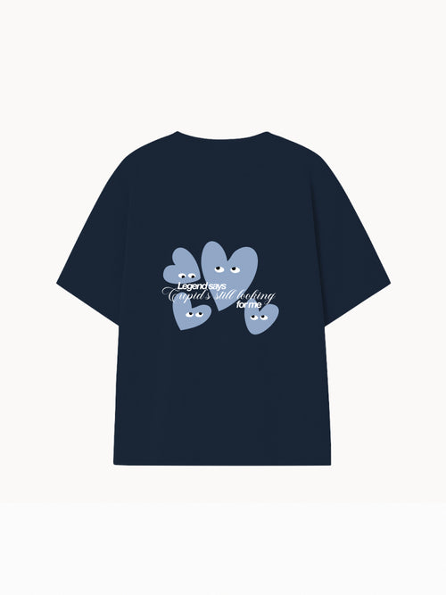 Camiseta Azul Cupid's lover Azul claro